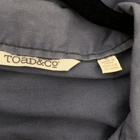 Toad&Co Blue Classic Linen-Cotton Utility Jacket | Perfect for Any Season - Picture 5 of 5
